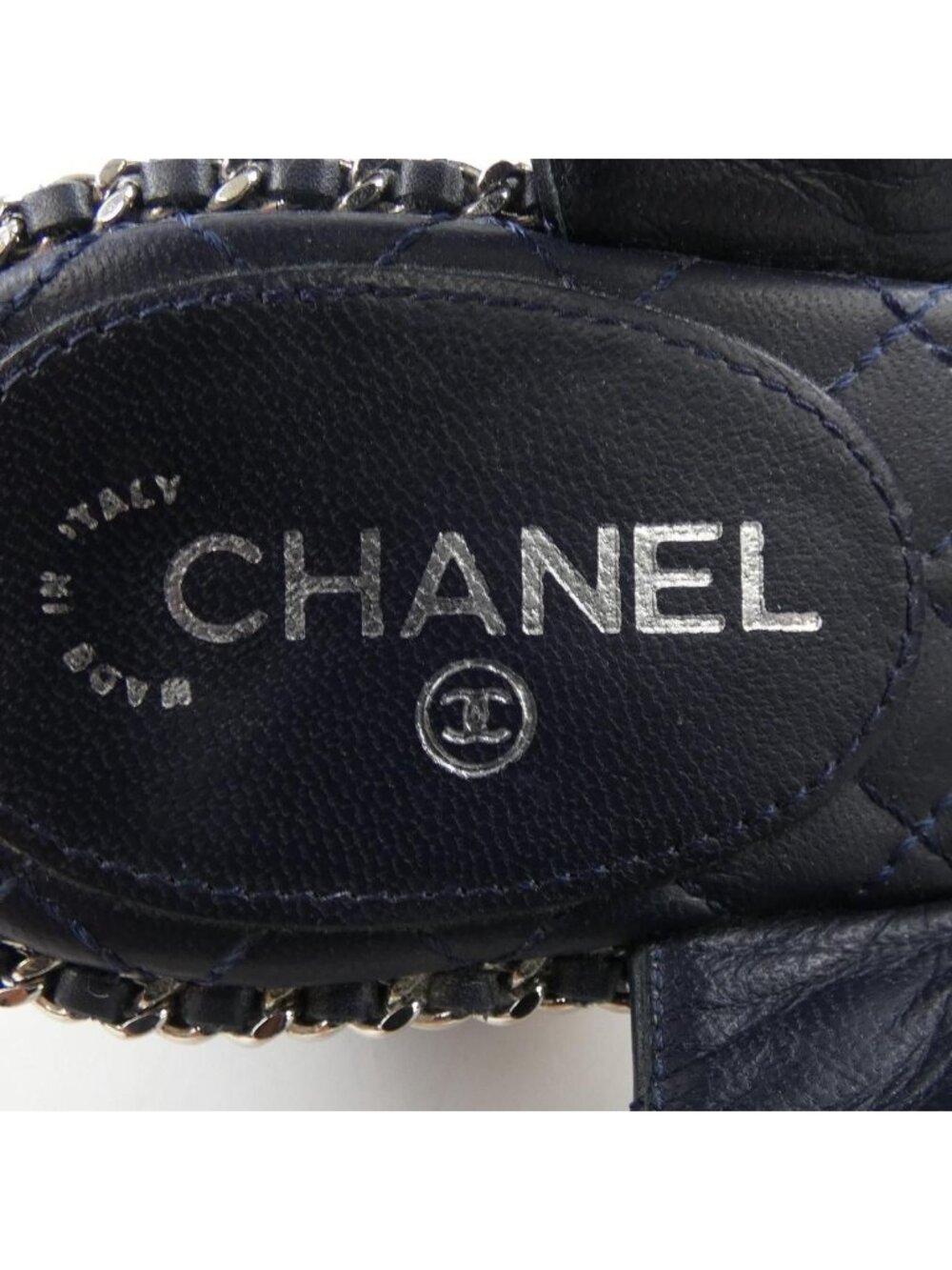 Chanel Sandals Navy 36 - Picture 6 of 6